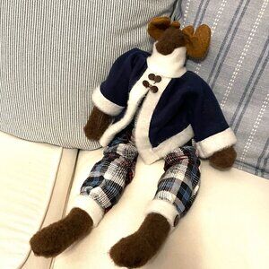 Handmade Christmas Moose-Winter Moose-21" Stuffed Moose